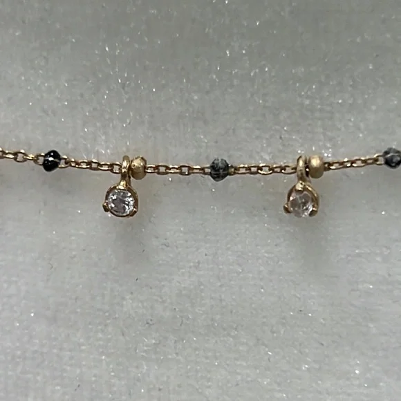 NWT Anthropologie black stone necklace - Picture 4 of 12